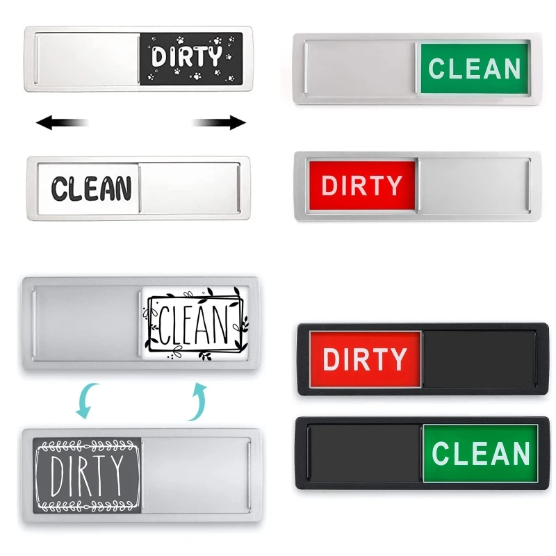 

Dishwasher Magnets Clean Dirty Sign Magnet Dishwasher Sticker Indicator for Washing Machine Kitchen