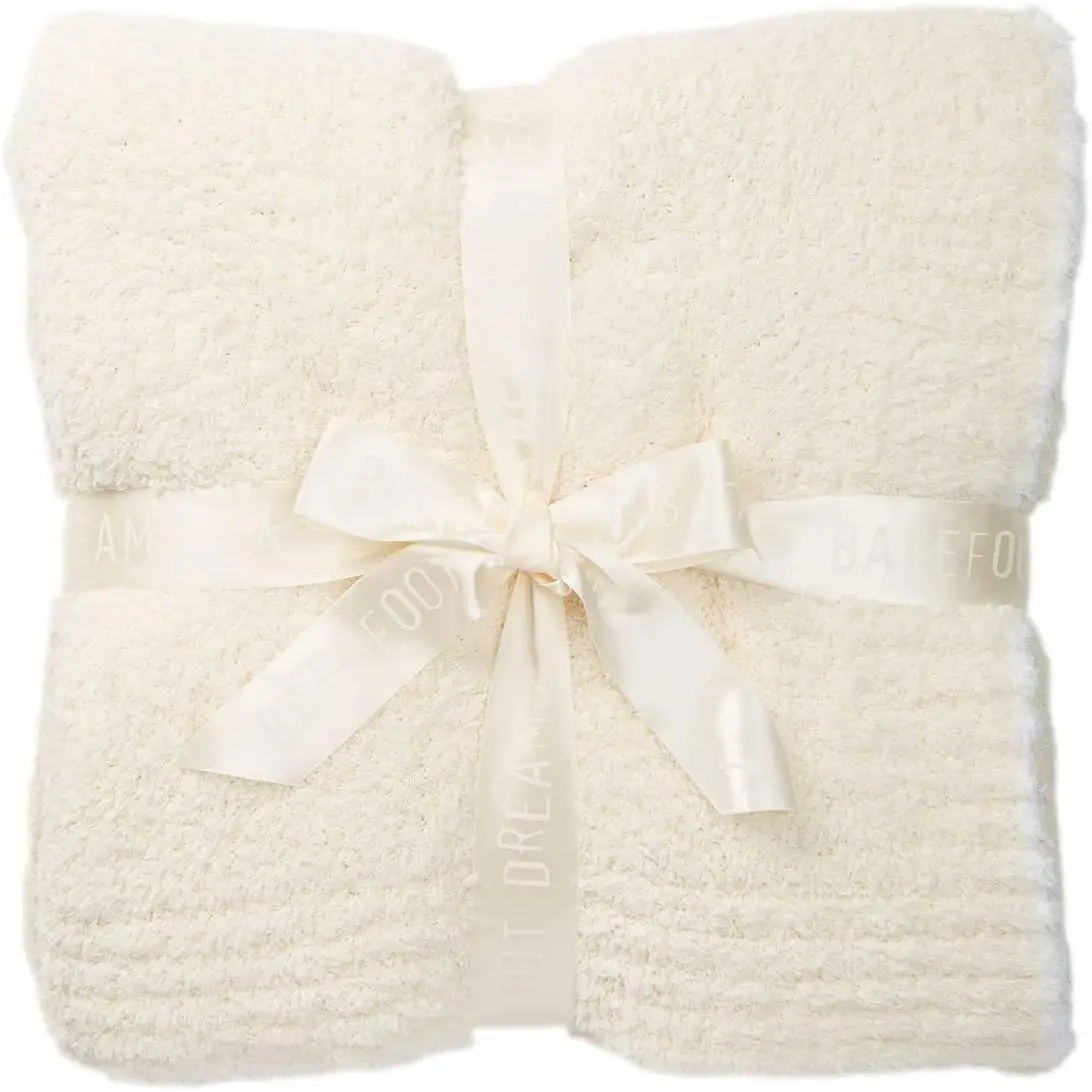 

Trim Throw Blanket 45 x 60 Cream & White