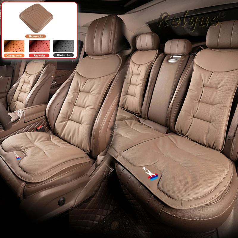 Фото Высококачественные дышащие кожаные накладки на сиденья для BMW X3 X4 G01 G02 Series F10 F20 F25 2018-2020, аксессуары №2