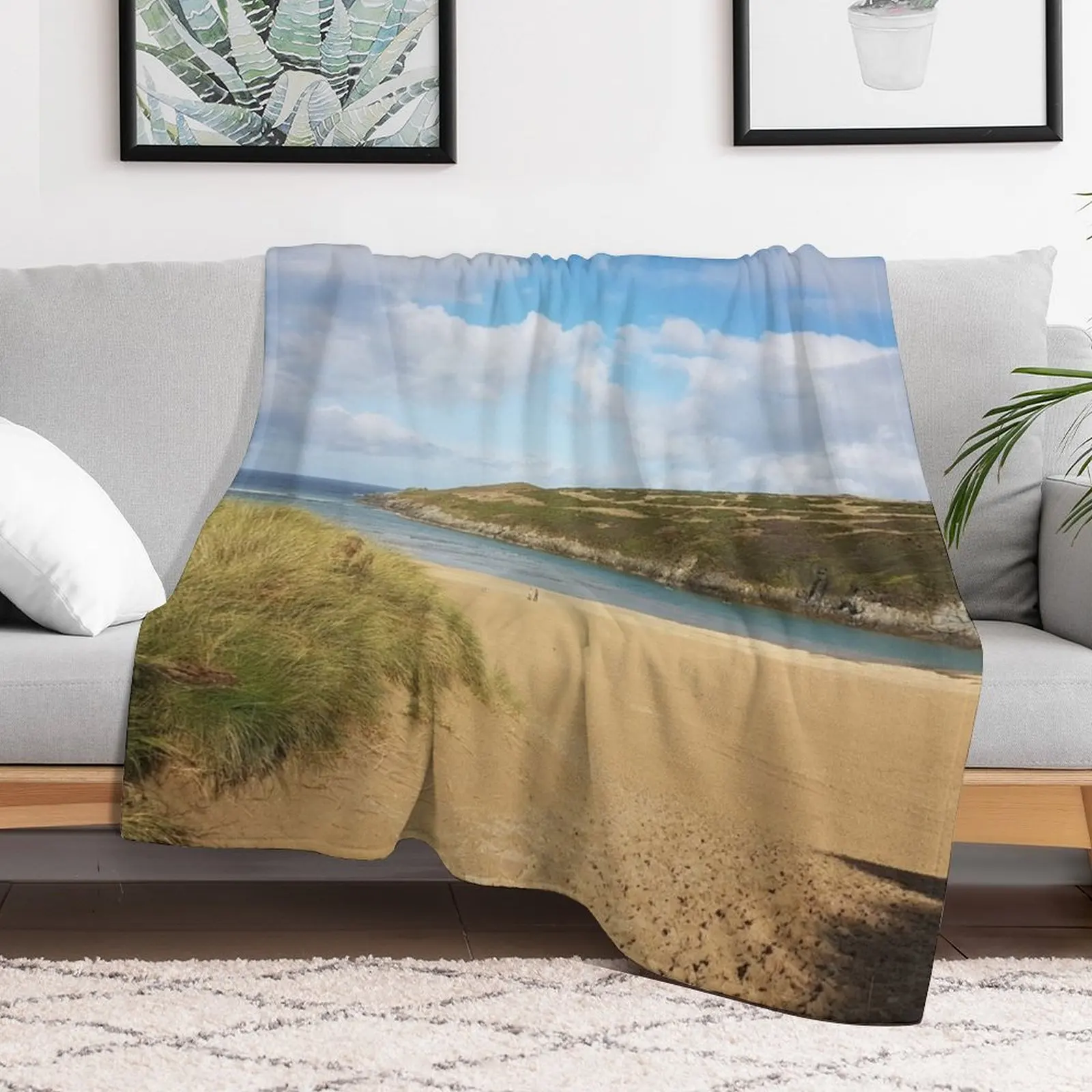 Crantock Beach одеяло Cornwall для дивана тонкий спальный мешок движущиеся одеяла