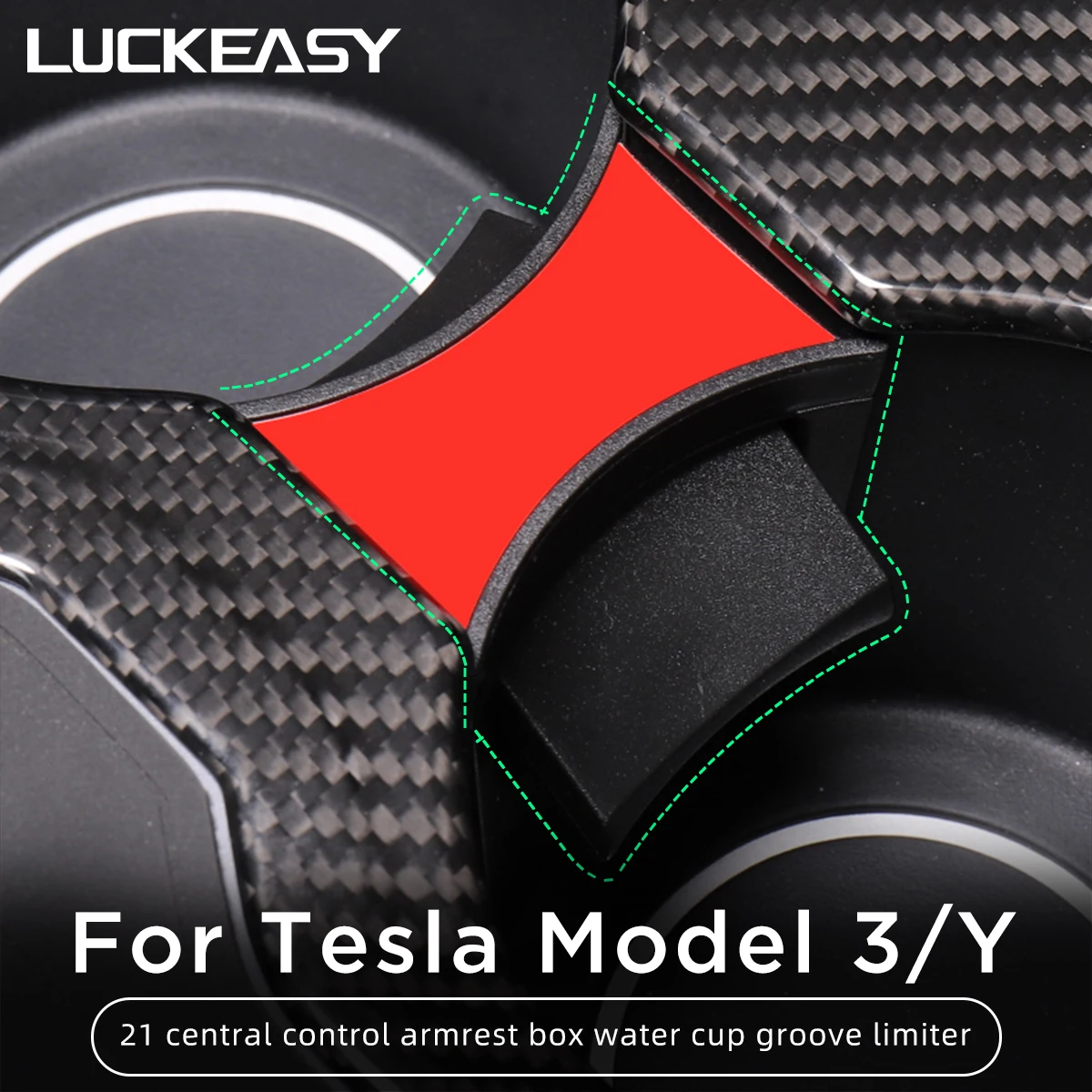 

Автомобильный ограничительный зажим LUCKEASY для Tesla Model 3 Y 2017-2022, зажим из АБС-пластика для чашек, аксессуары для ограничителей, модель 3 2021