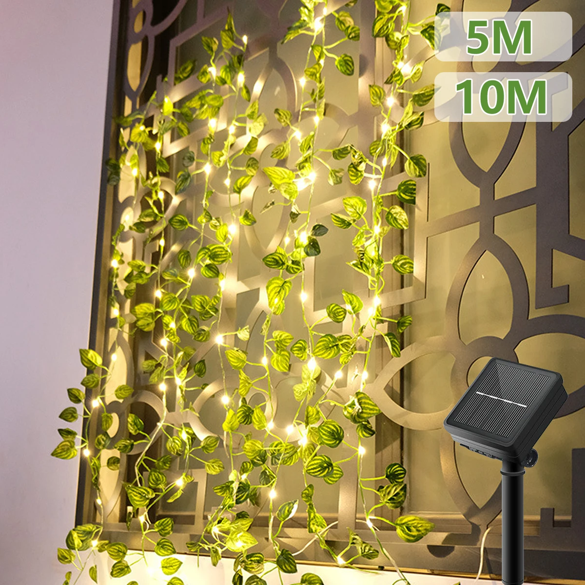 

Fairy Lights 10m 100LED /5M 50 LED Solar Lights Maple Leaf Waterproof Outdoor Garland Solar Lamp Christmas for Garden Decoration