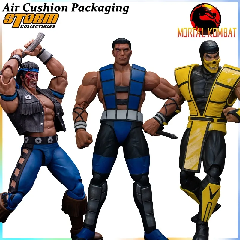 Фото Коллекционные фигурки Storm Toys: Оригинальные персонажи серии Mortal Kombat - Суб-Зеро, Скорпион, Найтволф. Модели для файтинг-игр, масштаб 1/12. №1