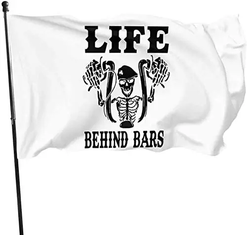 

Life Behind Bars Garden Flags Home Outdoor Artificial Decorative Flag 3x5 Ft