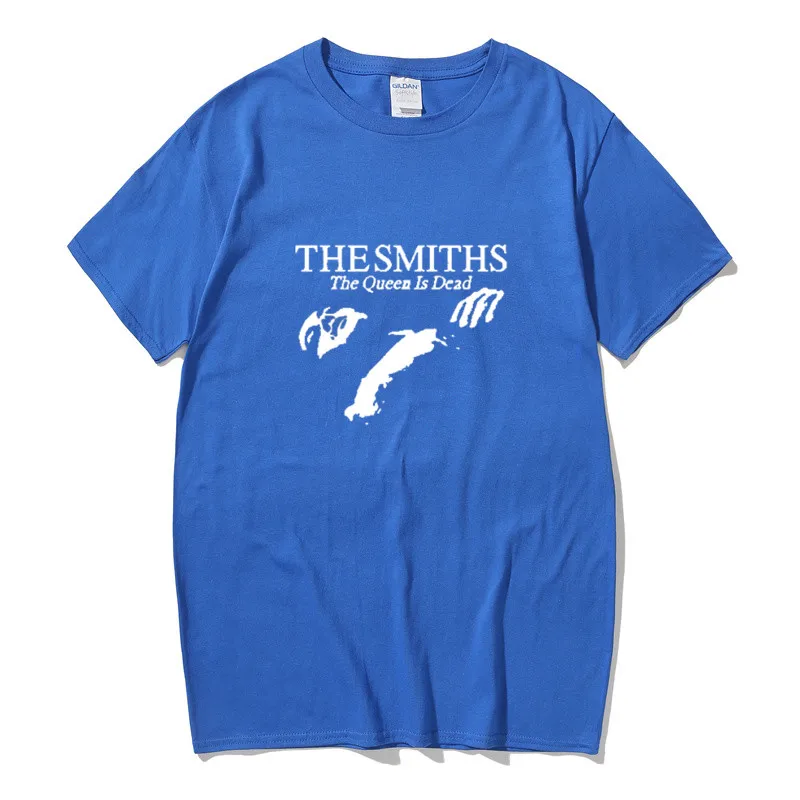 Мужская хлопковая футболка летние топы The Smiths &quotThe Queen Is Dead&quot 1980-е годы Indie Morrissey
