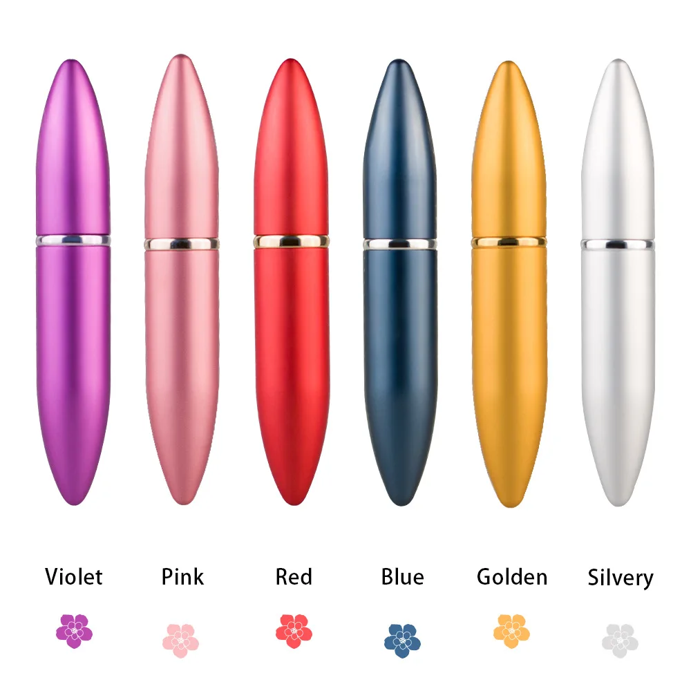 

Top Quality 6ml Bullet Perfume Bottle Mini Metal Sprayer Refillable Aluminum Perfume Atomizer Travel Size