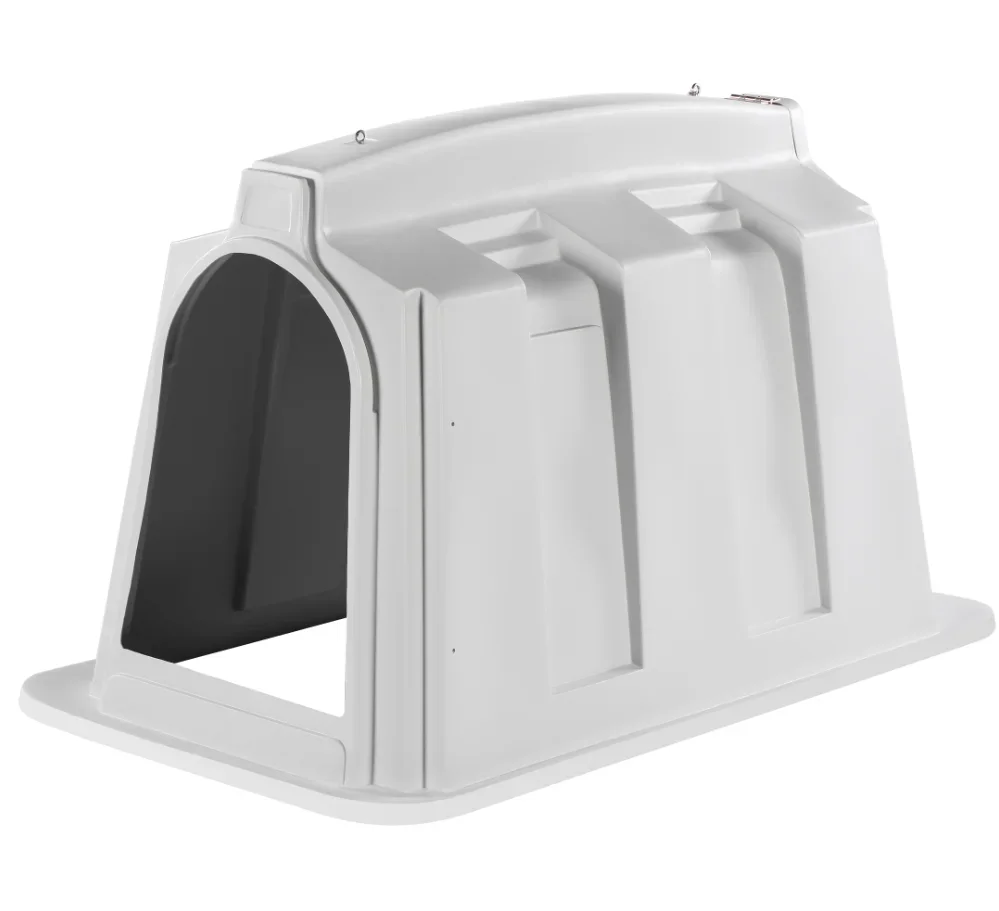 Прочный открытый пластиковый шкаф для теленка с клетками животных сарай