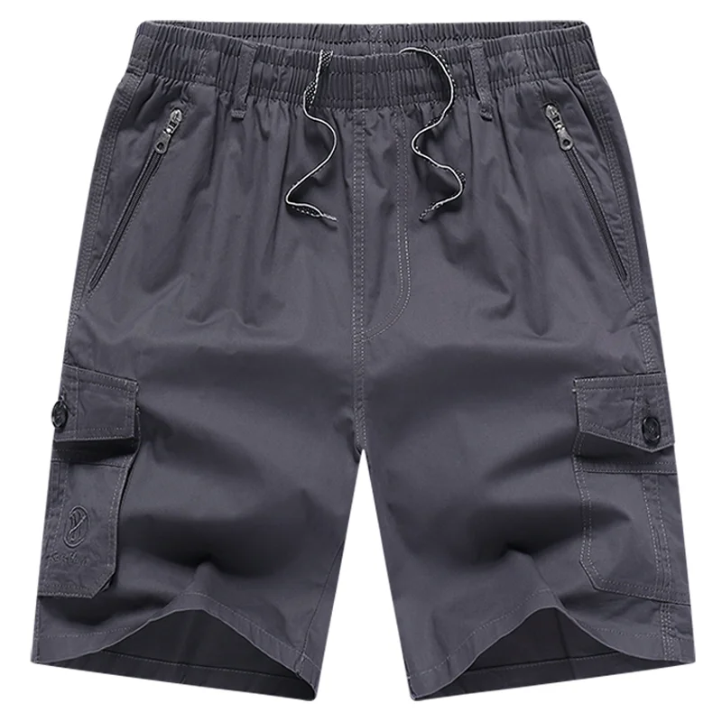 

Мужская Уличная одежда, летние тактические повседневные шорты из чистого хлопка со множеством карманов, уличные прямые брюки в стиле милитари для бега