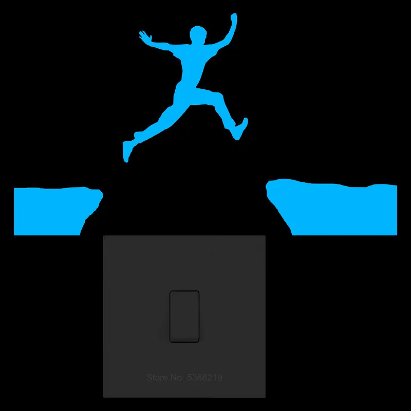 Наклейка на стену для детской спальни тренажерного зала переключателя
