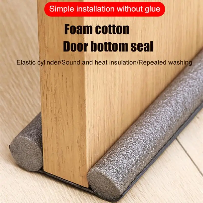 Изолятор уплотнительная лента из силикона и резины регулируемый под дверью