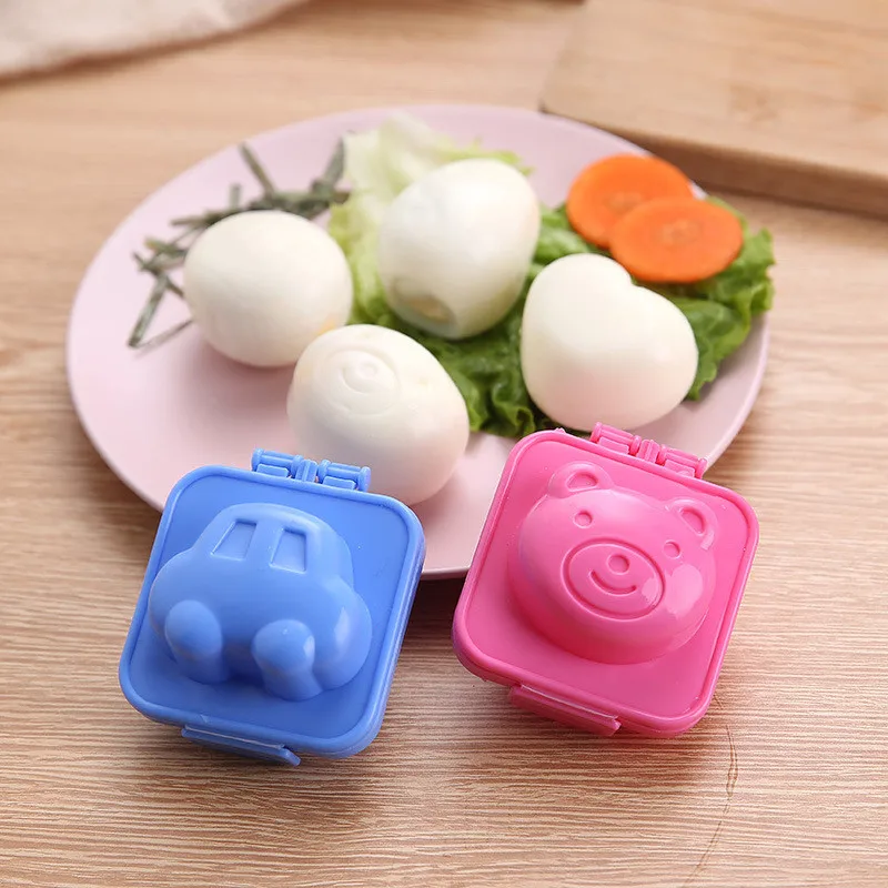 Egg Mold Cute Cartoon Baby Rice Ball Mold Egg Ring Bento Accessories Rabbit Bear Fish Decorating Tool Kitchen Gadgets