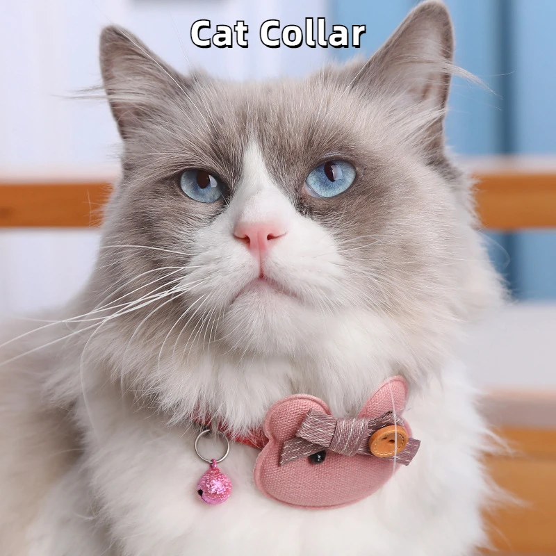 

1 шт. Регулируемый ошейник с милым медведем, кошкой, карамельные цвета, кулон в виде авокадо, милая модная безопасная пряжка, ожерелье для дом...