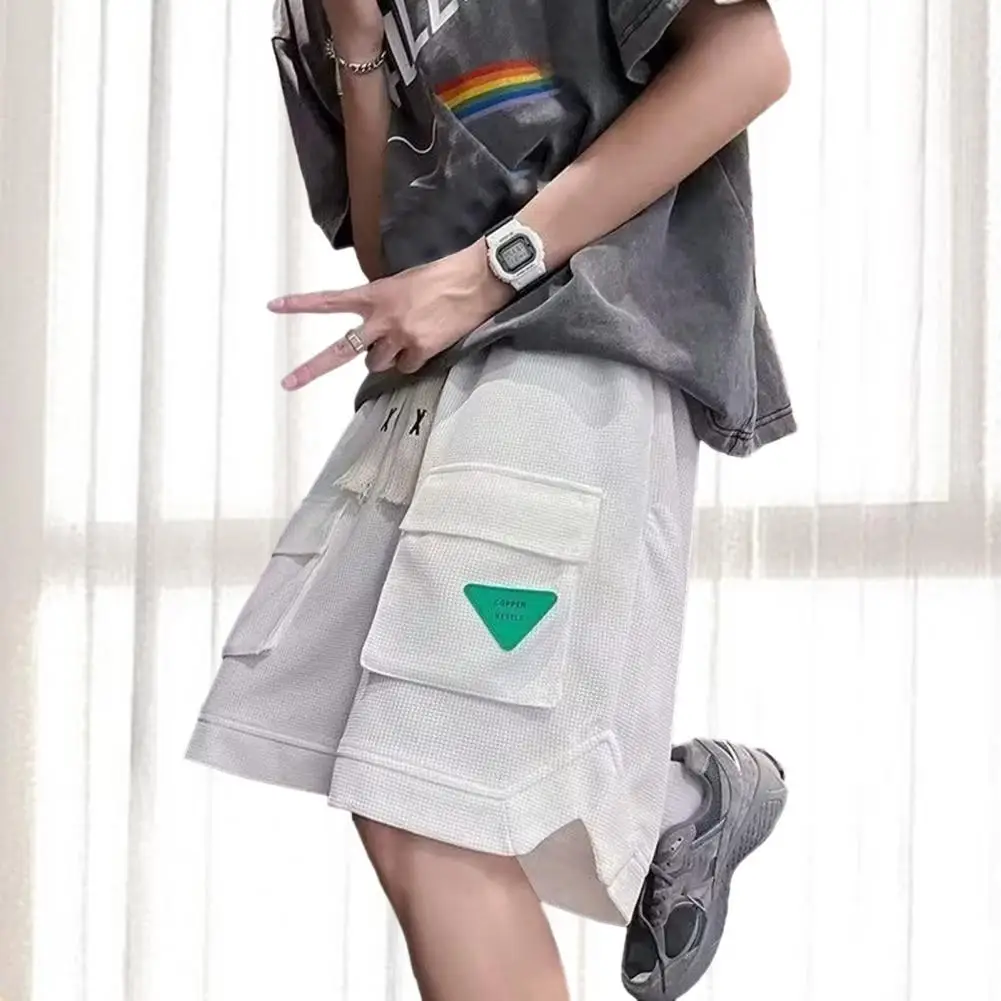 

Шорты мужские с широкими штанинами, модные мягкие повседневные, летняя одежда