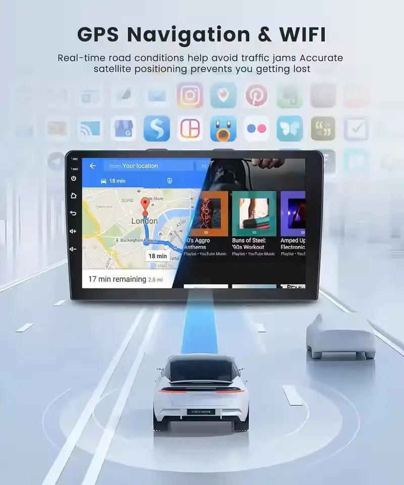 Фото Автомагнитола Android 16 с CarPlay и Android Auto для LADA Iskra SW Cross 2025: беспроводной GPS, Wi-Fi, 4G, 2DIN, Bluetooth №4