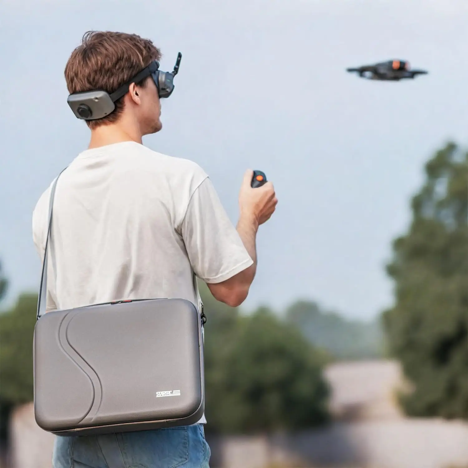 Портативный дорожный кейс для DJI Avata 2 Fly More Combo с очками Goggles 3, сумка для хранения аксессуаров DJI Avata 2 (art.: 3920d96b3ecda) - 3920d96b3ecda