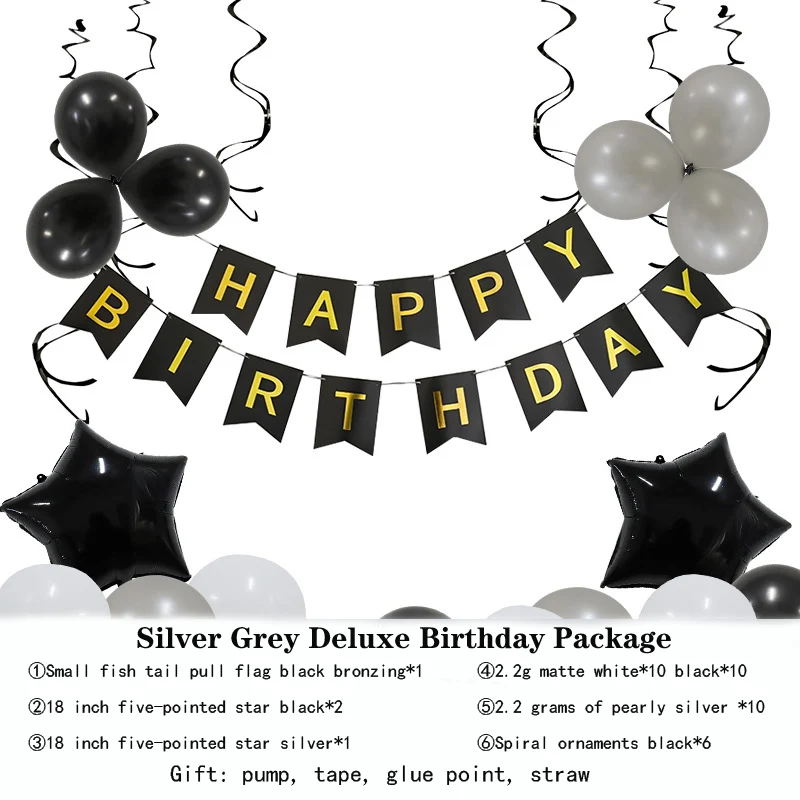 

Luxury Grey Theme Macaron Metal Balloon Garland Arch Wedding Birthday Balloons Decoration Party Balloons For Kids Baby Shower