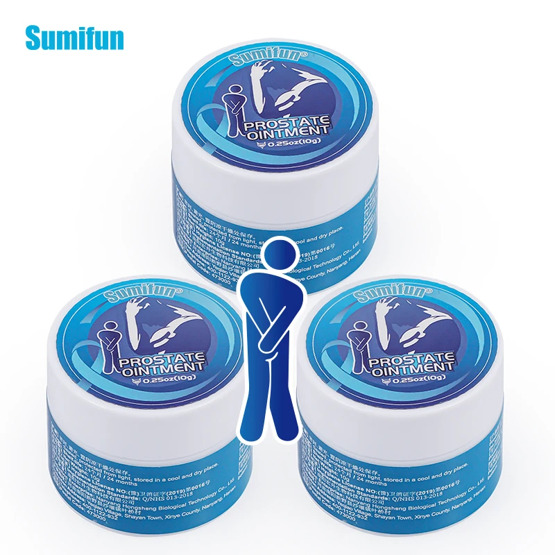 

3Pcs Sumifun Prostate Cream Men Prostatic Treatment Navel Cream Strengthen Kidney Herbs Medical Ointment Urological Care 10G