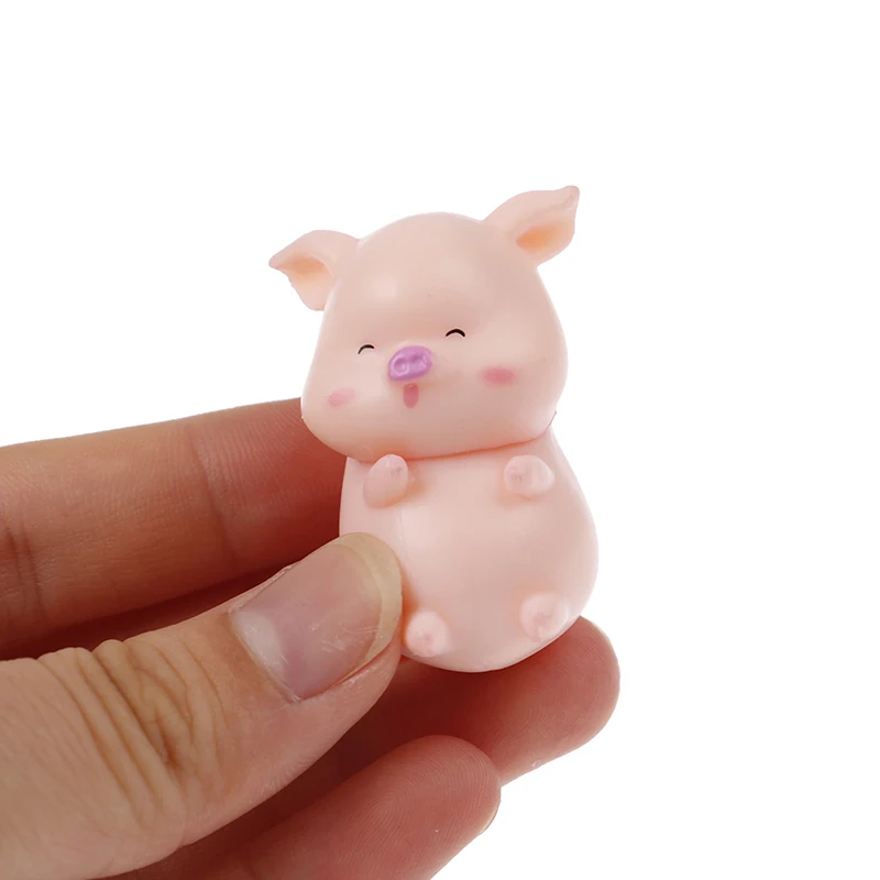 

6 шт. милая маленькая свинка кукла украшения маленькая свинка настольное украшение торта украшение автомобиля куклы на палец подарок 2022