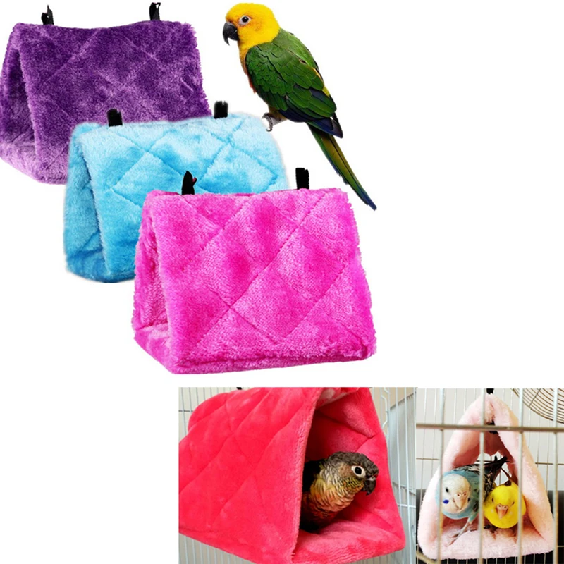 Pet bird parrot parakeet budgie warm hammock cage hut tent bed hanging cave