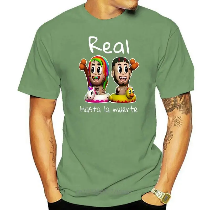 

Real Hasta La Muerte Anuel Aa Tekashi69 6Ix9Ine Men'S T Shirt Cotton Cool Tee Customize Tee Shirt