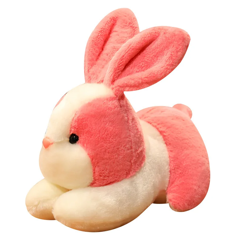 

25/30CM Simulation Kawaii Rabbit Plush Toys Stuffed Soft Bunny Pendant Keychain Doll Toys for Kids Girls Birthday New Year Gifts