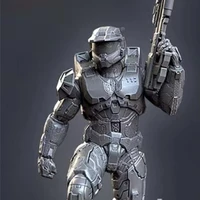 resin figure halo master chief 120mm vertical height diy assemble model kit unassembled diorama and unpainted statuettes toys
