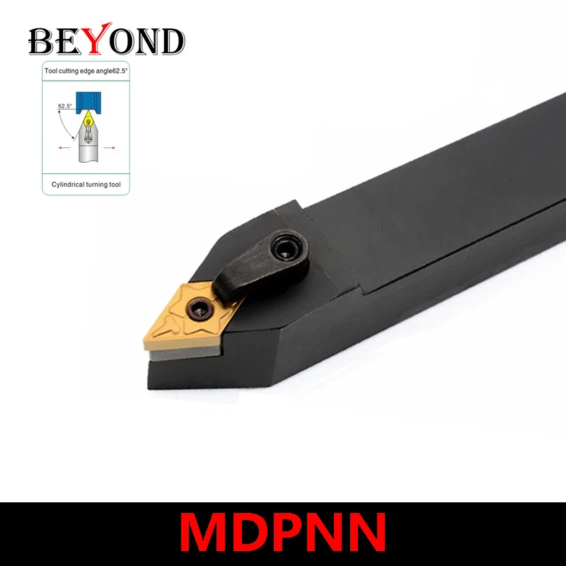 

BEYOND MDPNN MDPNN1616H11 MDPNN2525K15 MDPNN2020K11 MDPNN2525M11 MDPNN3232P15 External Turning Tool Holder Carbide Insert DNMG