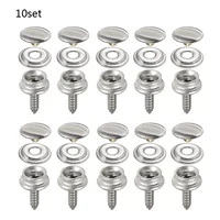 10 sets stainless steel tapping snap fastener kit tent marine yacht boat canvas cover tools sockets buttons car canopy w91f