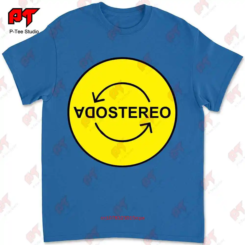 Забавная хлопковая Винтажная футболка на день рождения sodawstereo 7C7Z