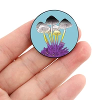 nonbinary umbrella mushroom pin custom brooches shirt lapel teacher bag backpacks badge cartoon gift brooches pins for women