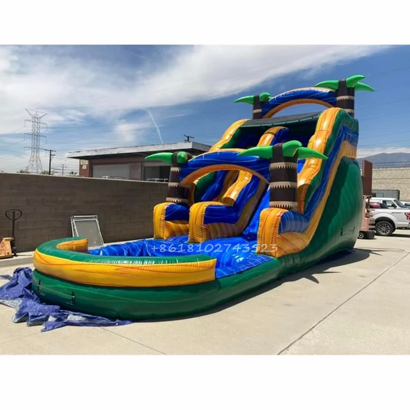 Коммерческие надувные водные горки для детей и взрослых китайская водная горка