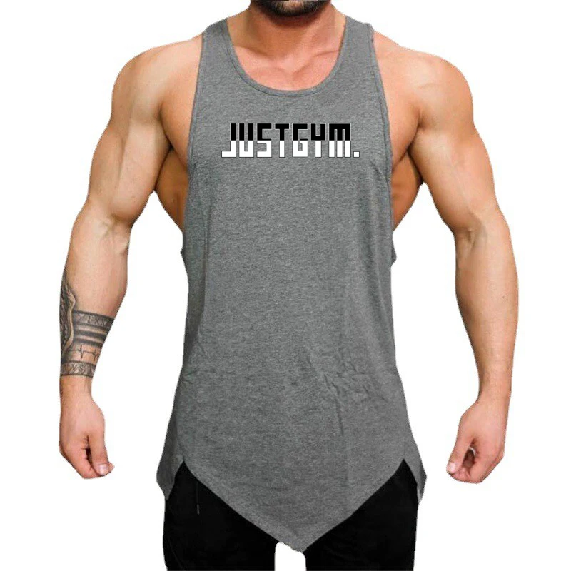

Men’s Fitness Musculation Clothes Summer Loose Bodybuilding Sleeveless Tops Youth Sports Leisure Hip-hop Tank Tops