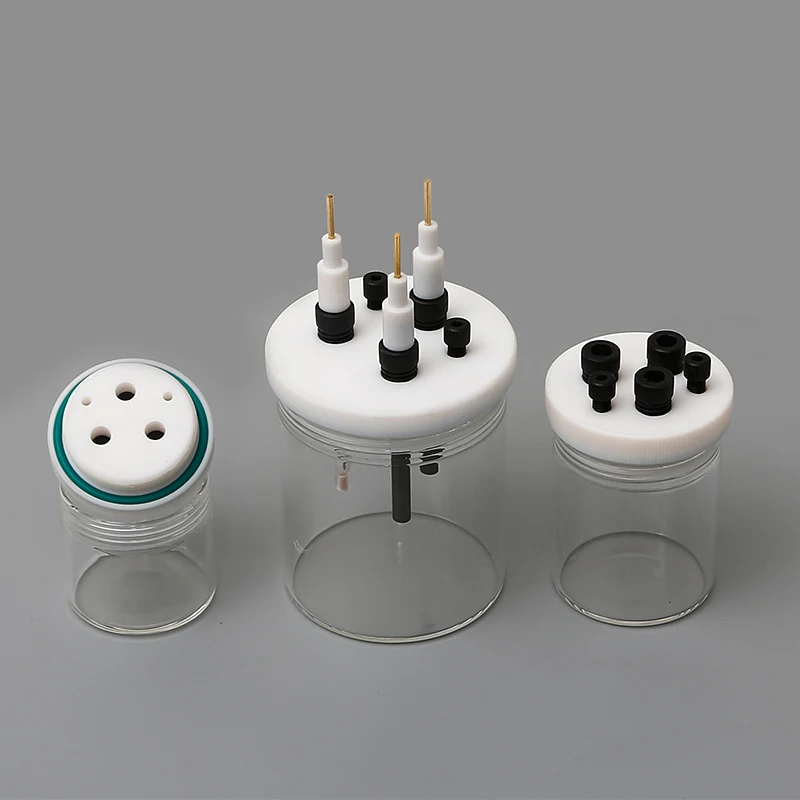 

Герметичный электролитический элемент 50 мл 150 мл три электрода два пора H-образный электрохимический электролитический элемент 200 мл