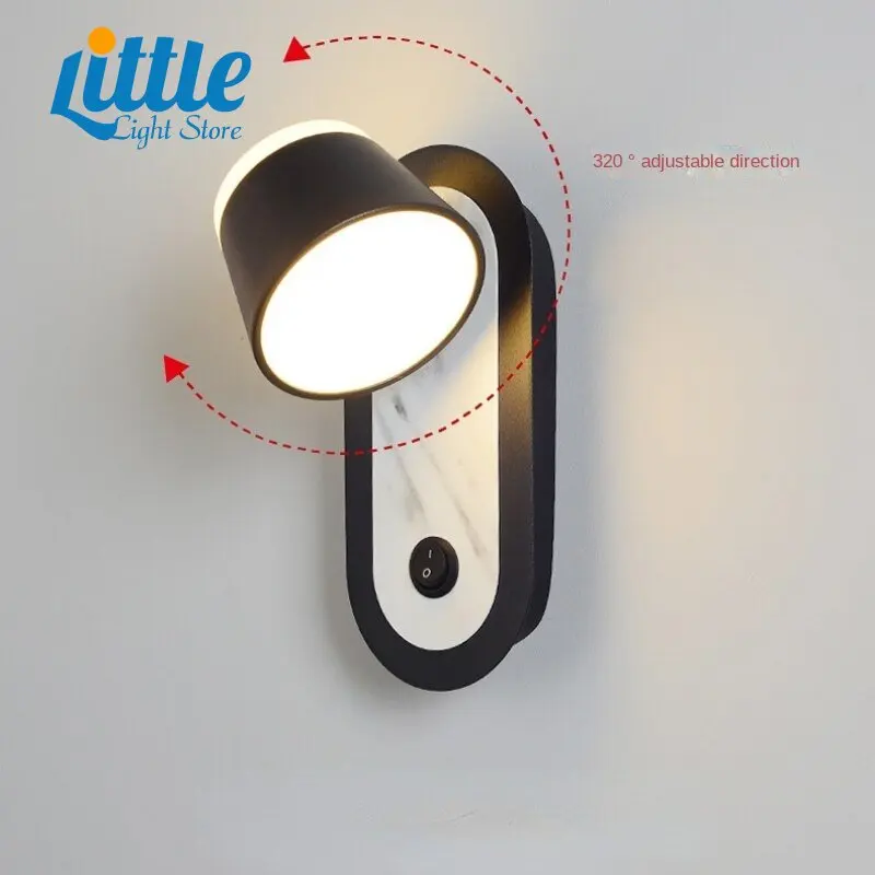 

Настенная лампа с выключателем для спальни, прикроватная черная Поворотная современная лестница в стиле лофт, интерьер детской комнаты, декоративная настенная лампа