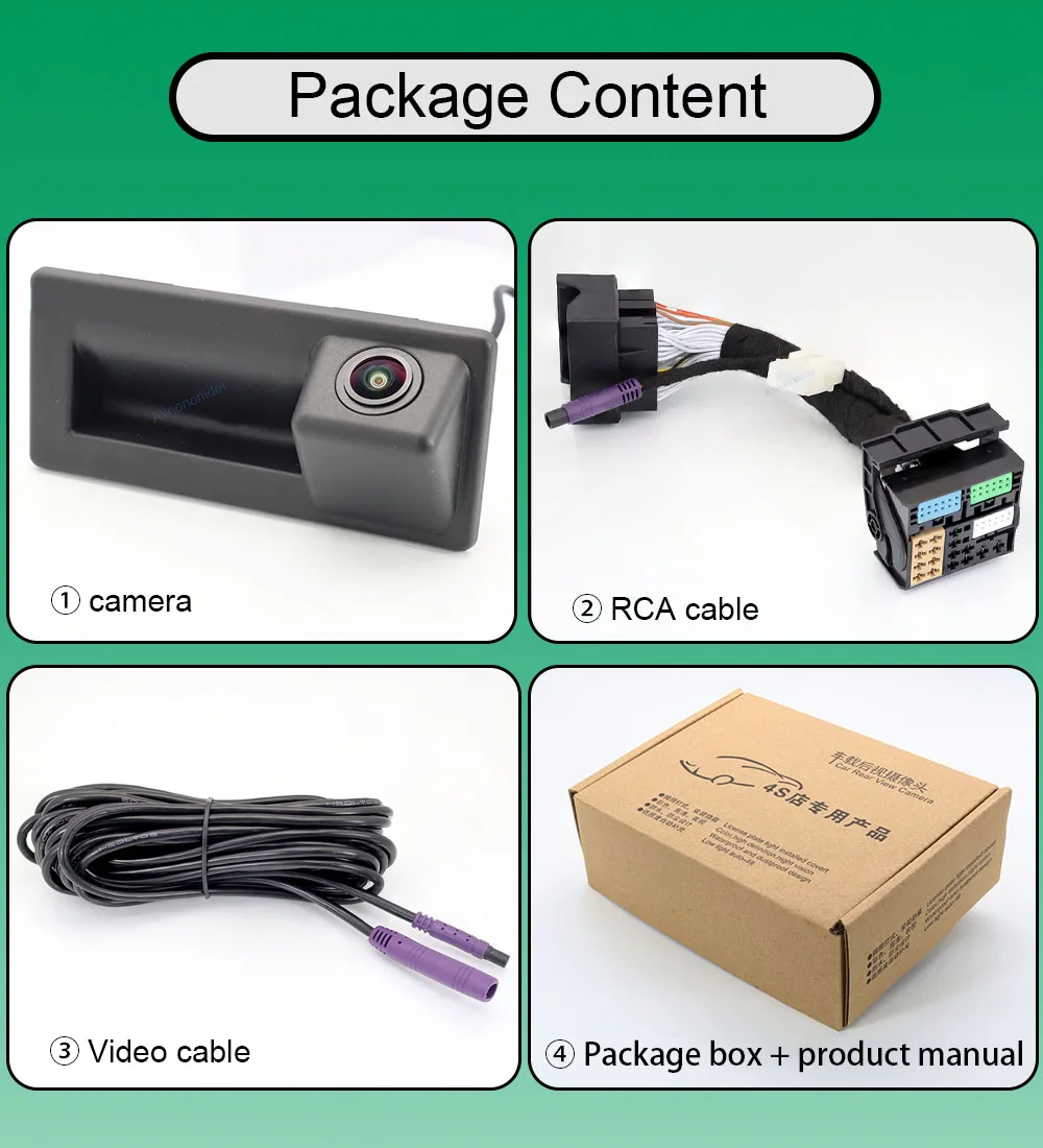 

Камера заднего вида для VW Tiguan II 2016 2017 2018 2019 2020 2021 2022 2023 работает с динамической траекторией MIB2 STD Unit MQB Canbus