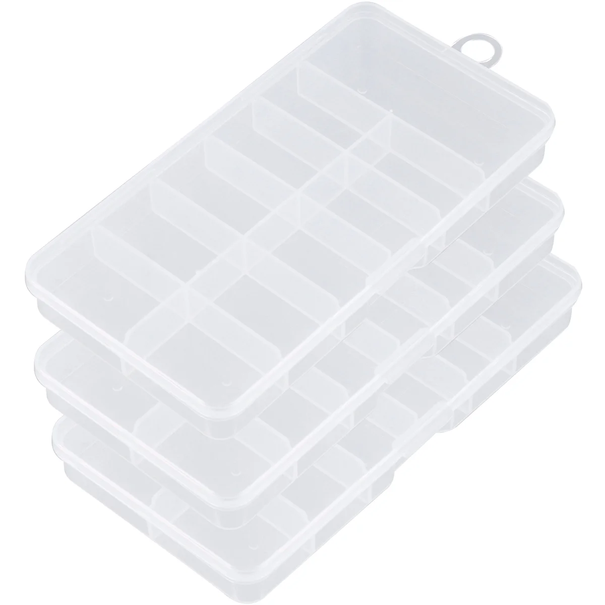 

Box Storage Container Transparent Case Organizer Nail Craft Jewelry Manicure Supplies Portable Tips Sundries Grids Rhinestone