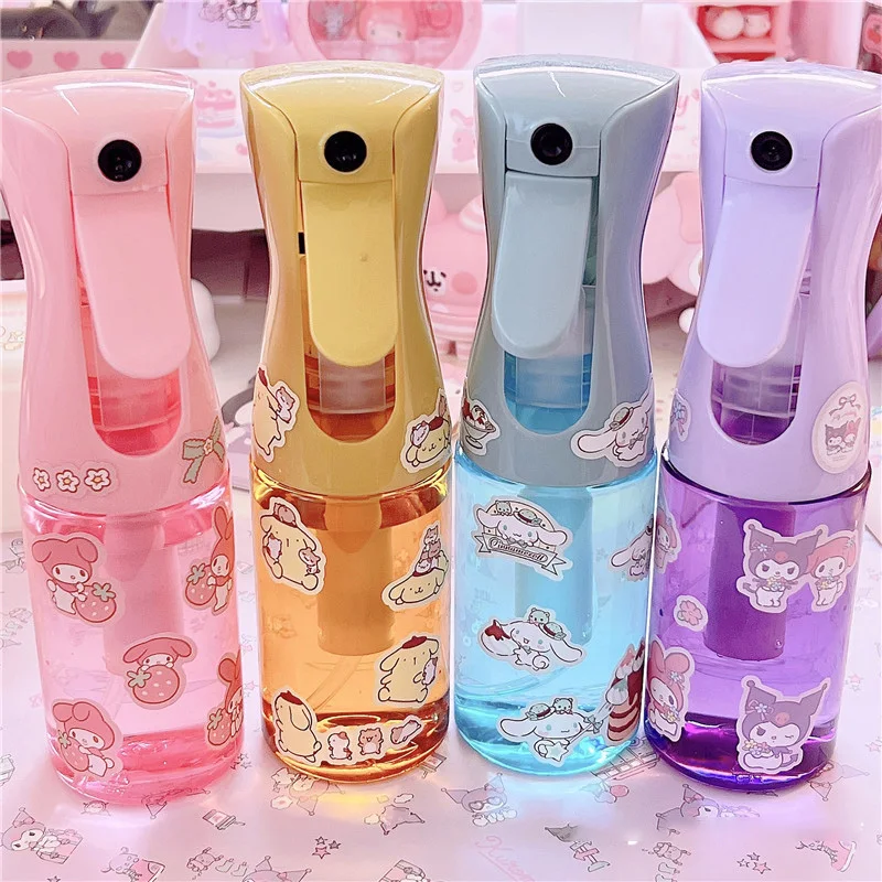 

Kawaii Sanrioed Макарон Серии Sub-Bottling мультфильм Mymelody Kuromi Cinnamoroll увлажняющий спрей бутылка милая девочка сердце подарок