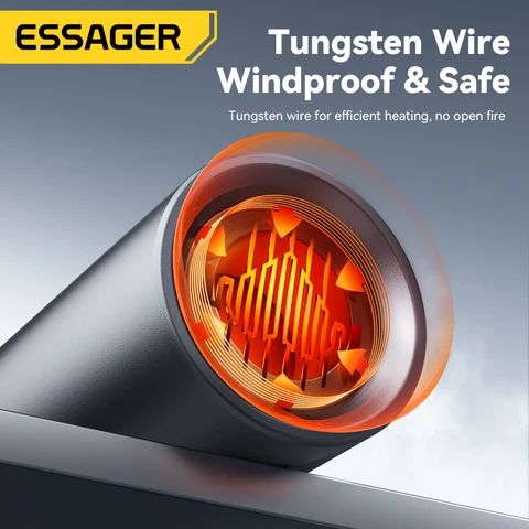 Мини-прикуриватель Essager Type-C, вольфрамовая проволока без зарядки, портативная зажигалка, ветрозащитная и энергосберегающая для улицы