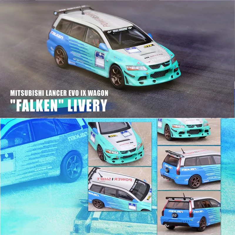 

Коллекционная Миниатюрная модель автомобиля INNO 1:64 Lance Evolution EVO IX Wagon 9