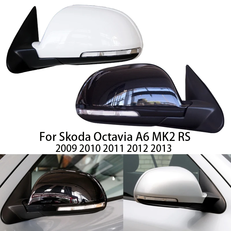 

Car For Skoda Octavia A6 MK2 Sedan Combi RS 2009 -2013 Car-Styling Heated Electric Adjust Wing Door Side Rear Mirror