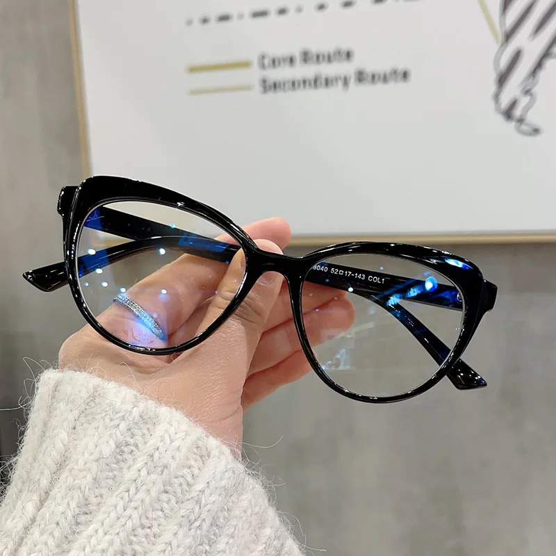

Anti-blue Light Eyeglasses Women Korean Fashion Colorful Cat Eye Glasses Frame Simple Trend Optical Computer Eyewear Spectacle
