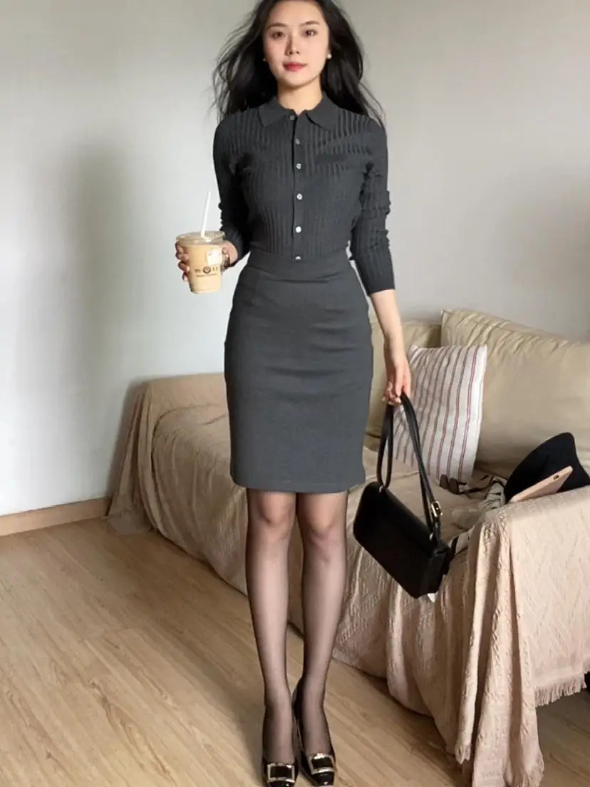 Осень-зима 2024 новая женская одежда утягивающий вязаный кардиган с длинными