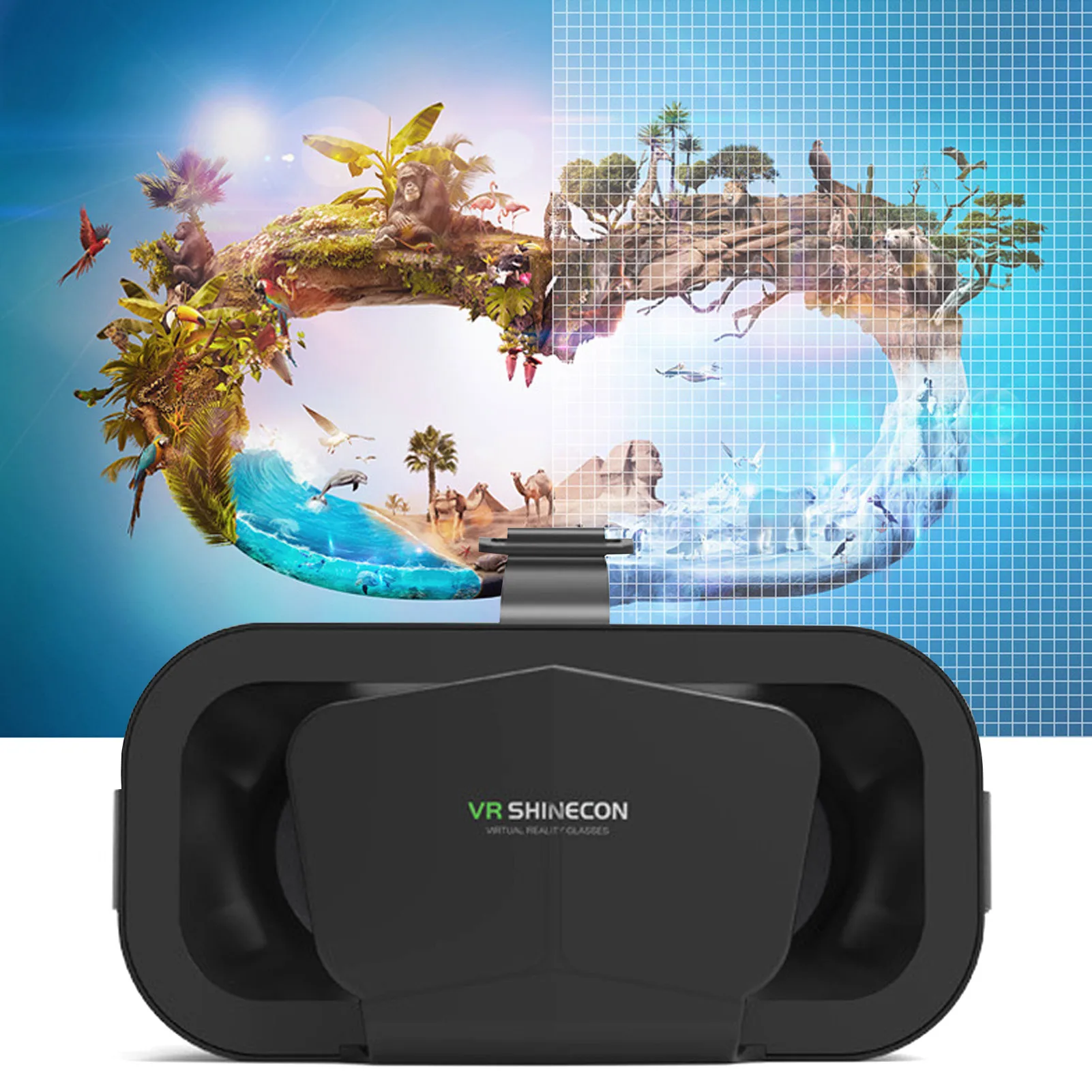 

VR Headset 3D VR Glasses Goggles for IOS for Android Phones Ergonomic Head-mounted VR Glasses Movie Game Smart Digital Glasses