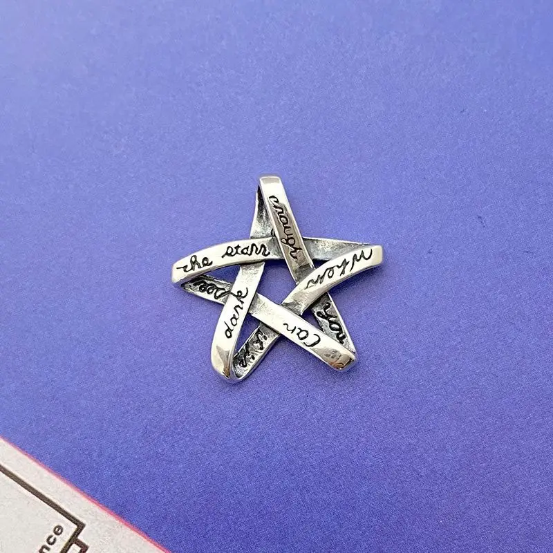 

S925 Серебряные ретро Подвески в виде звезд, винтажный подарок на день Святого Валентина, ювелирные изделия, модные аксессуары