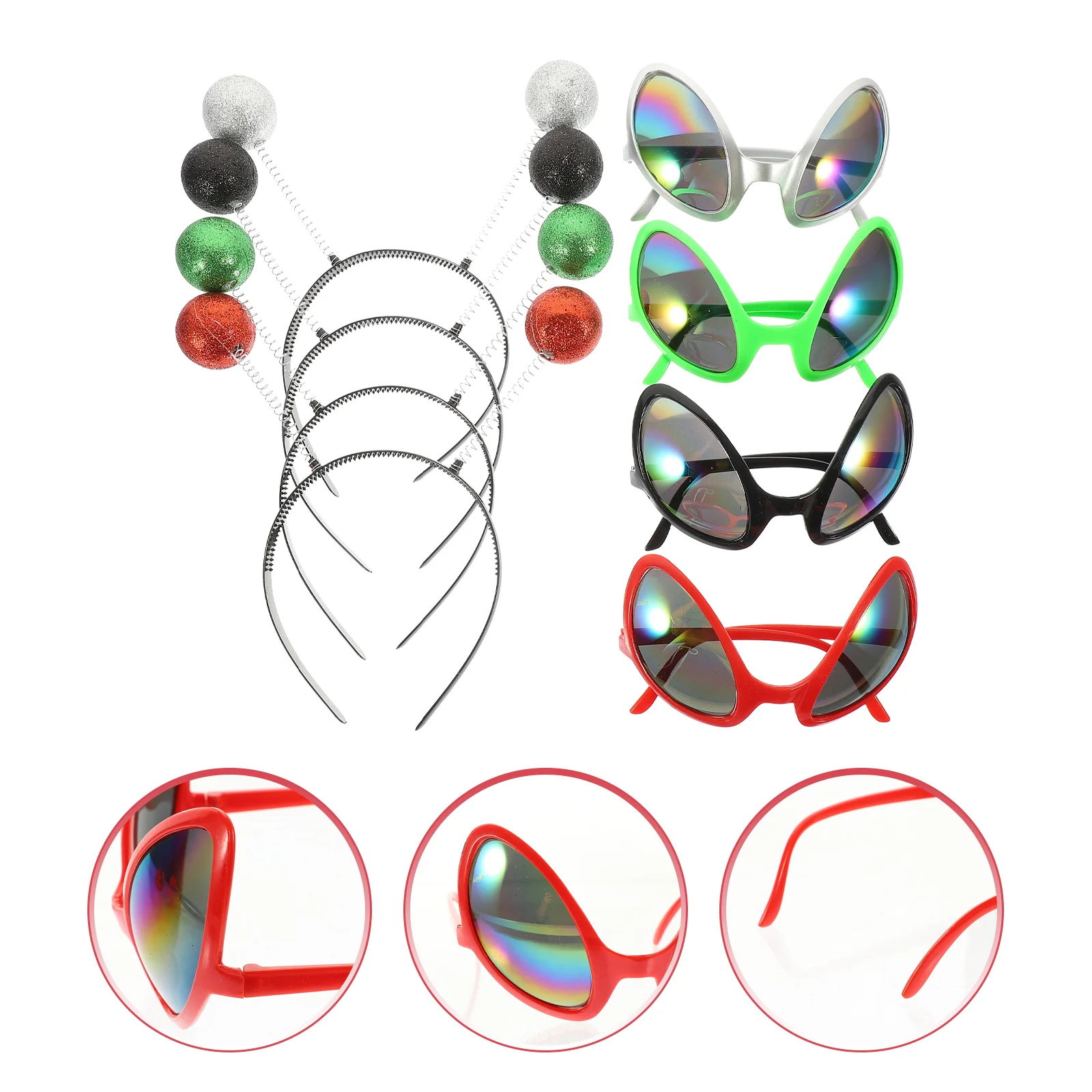 

Clothing Glasses Accessories Alien Stuff Funny Sunglasses Makeup Antenna Headband Plastic Party Hairband Decors
