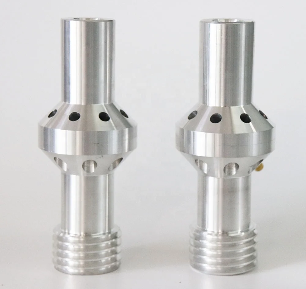 

Boron carbide coarse thread water induction nozzle for inducting