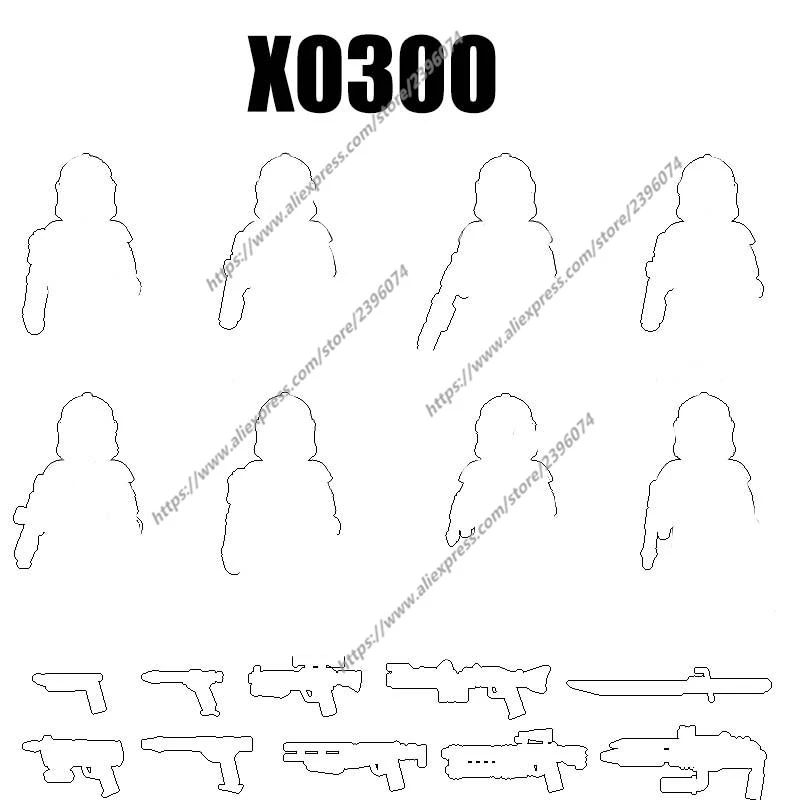 X0300 Фигурки Аксессуары для фильмов Строительные блоки Кирпичи игрушки XH1600 XH1601