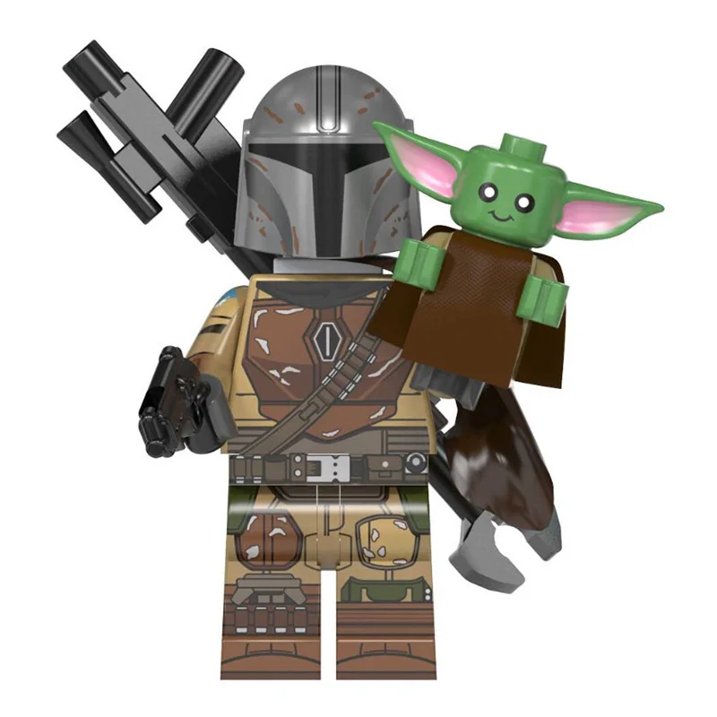 

Disney Star Wars Mini The Mandalorian Baby Yoda Building Blocks Diy Children's Assemblable Model Toy Boy Birthday Gift