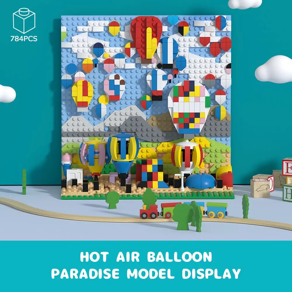 Строительные блоки с воздушным шаром 784 деталей