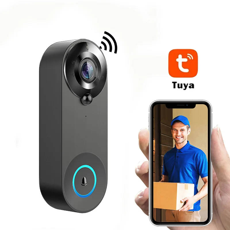 Tuya Video Doorbell Camera WiFi Wireless Outdoor Full HD Voice Wireless Door Bell for House Security Waterproof for Smart Home enlarge